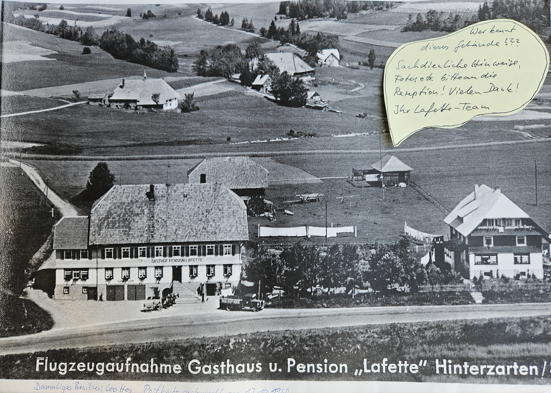 ... Wer kann weiterhelfen? - Gasthof Lafette