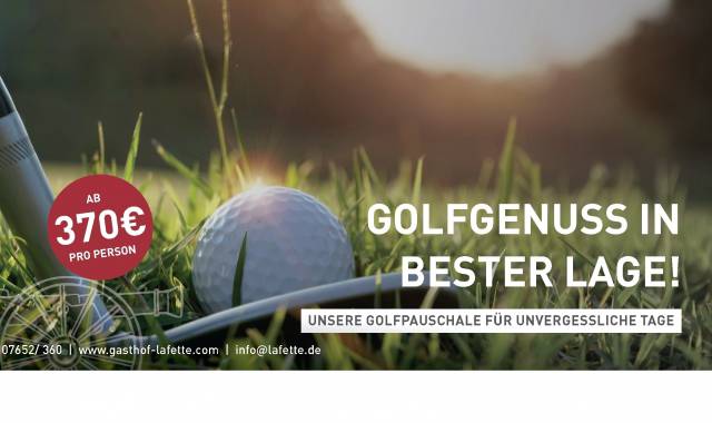Golfvergnügen und Entspannung